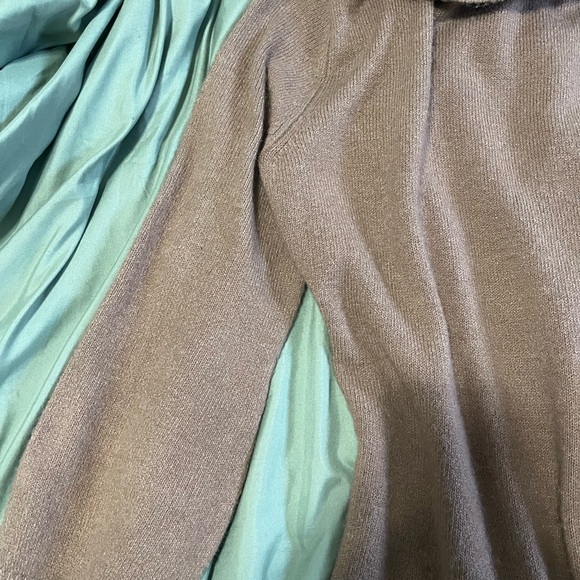 Warm fuzzy Knit turtle neck sweater dress - Picture 2 of 4